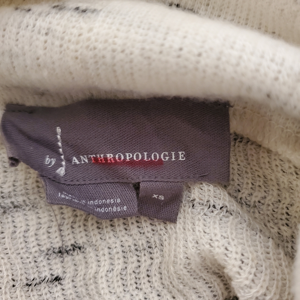 Anthropologie Soft Snow Flecked Ribbed Oversized Sweater Size XS - Picture 6 of 7